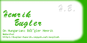 henrik bugler business card